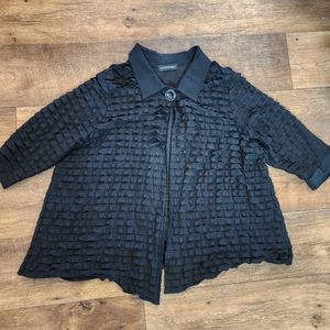 Autonomy Black Ruffled Jacket